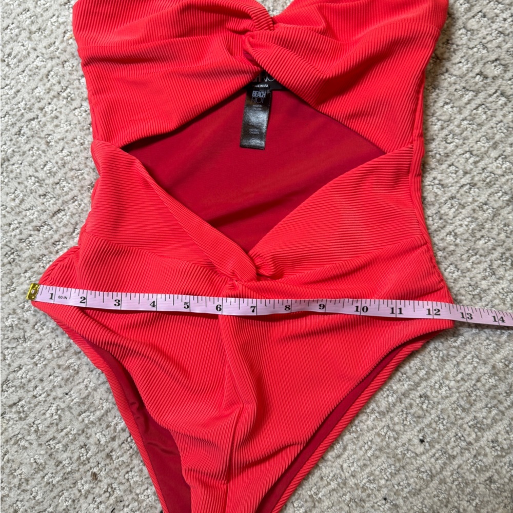 NWOT beach riot x free people aviva hibiscus peach xs ribbed - Picture 6 of 10